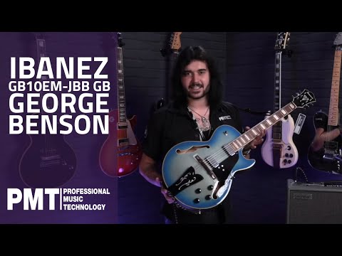 Ibanez GB10EM-JBB GB Electric Guitar, Jet Blue Burst - New Affordable George Benson Signature Model