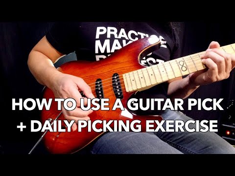 How to Use a Guitar Pick | Daily Picking Exercise | Beginner Guitar Lesson