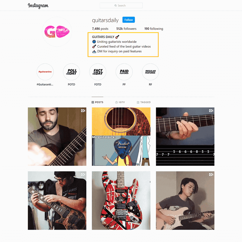 20 Ways To Grow A Guitar Page On Instagram Guitar Based