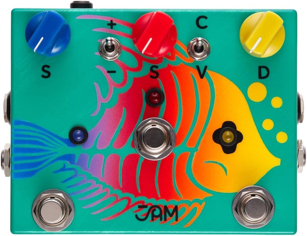 JAM Pedals Ripply Fall RetroVibe Vibrato Pedal on a white background