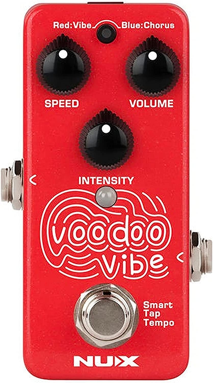 NUX Voodoo Vibe Mini Uni-vibe Pedal on a white background